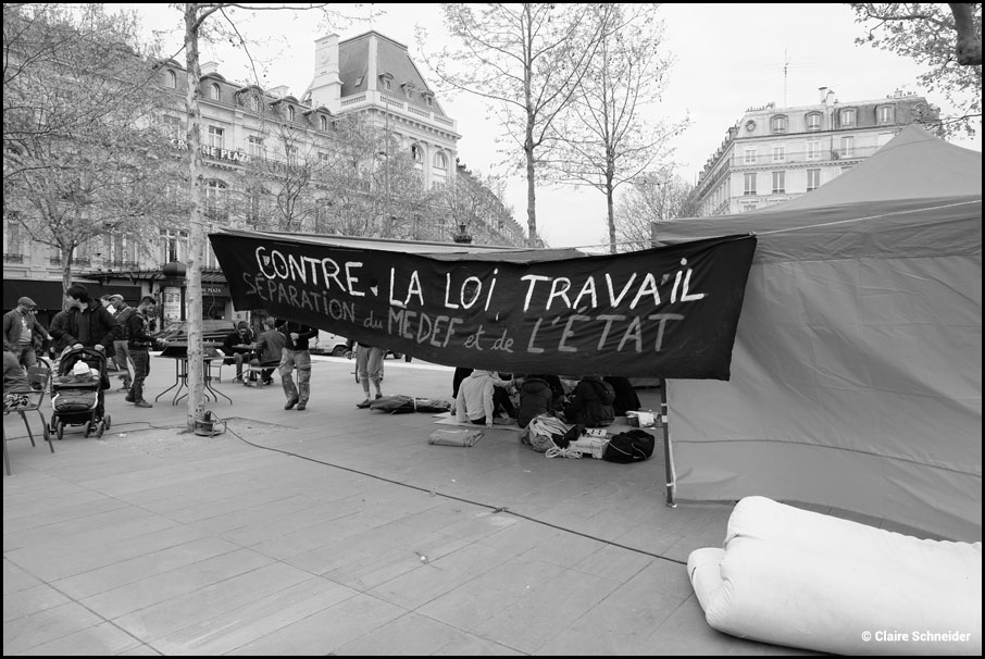 Nuit Debout reportage photographique claire schneider